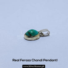 Real Feroza Silver (Chandi) Pendant