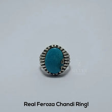 Real Shajri Feroza Silver (Chandi) Ring!