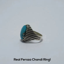 Real Shajri Feroza Silver (Chandi) Ring!