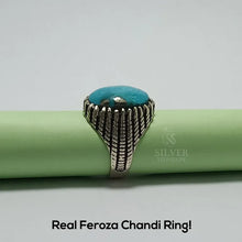 Real Shajri Feroza Silver (Chandi) Ring!