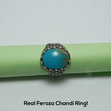 Real Shajri Feroza Silver (Chandi) Ring!