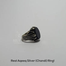 Real Aqeeq Turkish Silver (Chandi) Ring For Men’s