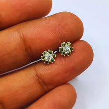 Zircon Silver (Chandi) Ear Pins (Tops)