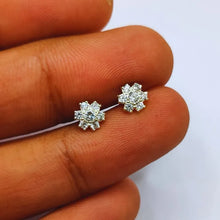 Zircon Silver (Chandi) Ear Pins (Tops)