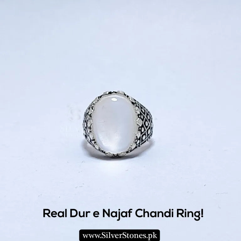 Real Dur e Najaf Chandi Ring
