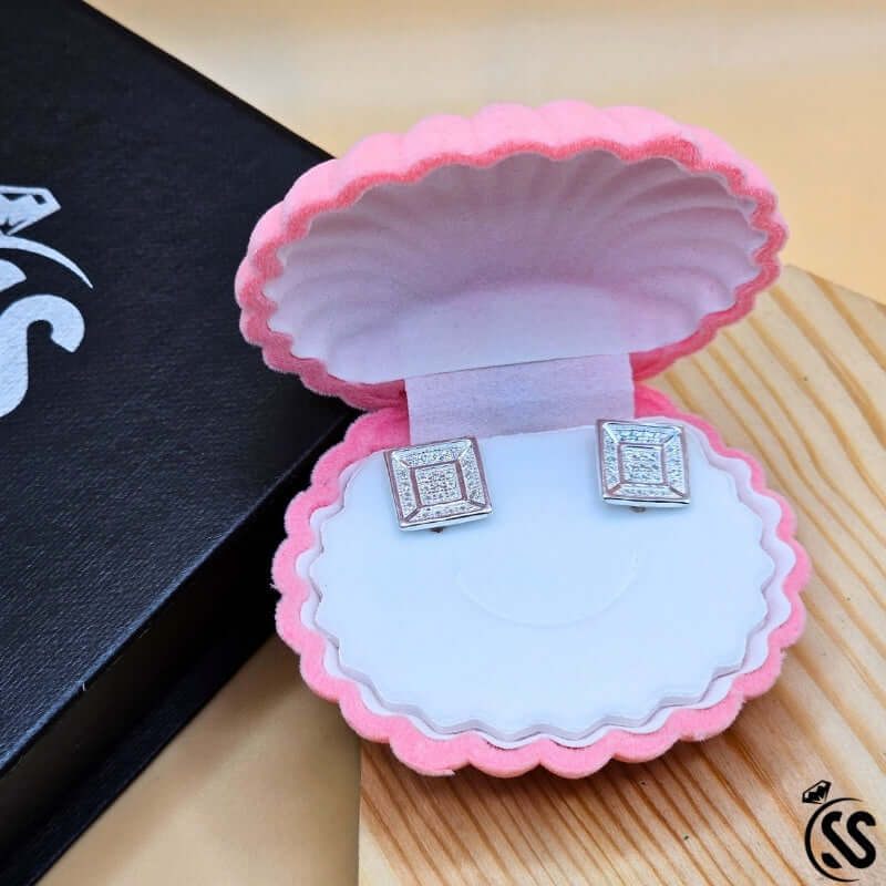 925 Italian Sterling Silver Earpins/tops
