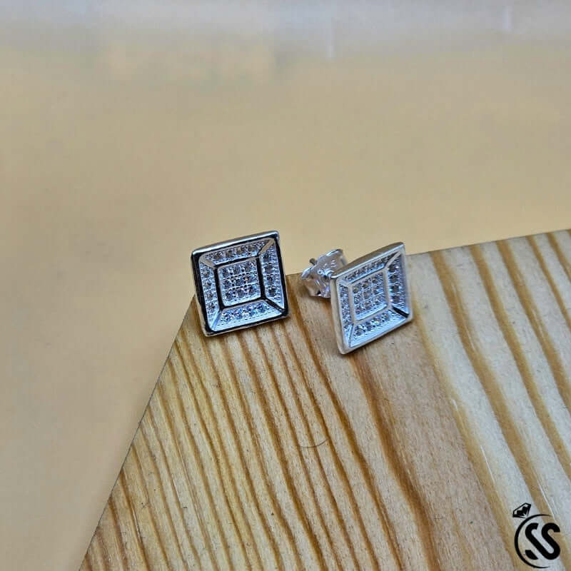 925 Italian Sterling Silver Earpins/tops