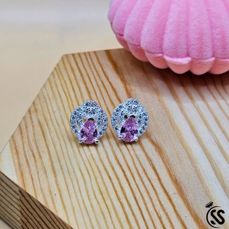 925 Italian Sterling Silver Earpins/tops LAhore