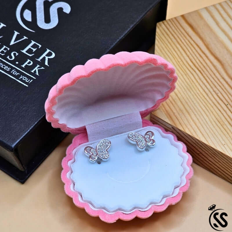 925 Italian Sterling Silver Earpins/tops in Pakistan