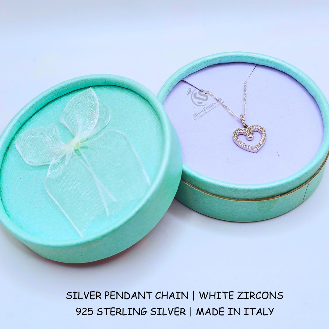 925 Sterling Silver Pendant & Chain in Lahore Pakistan