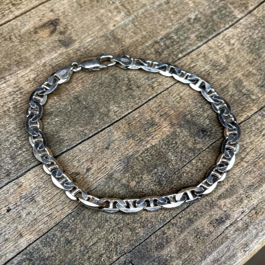 Double Cuban Bracelet – 925 Sterling Silver (For Men)