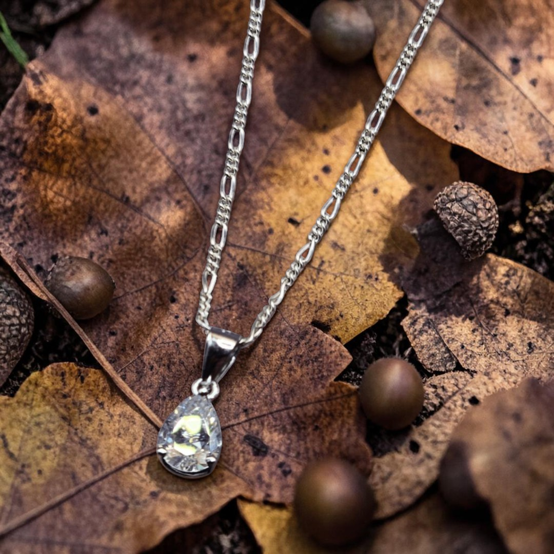 Italian Silver 925 Diamond style Pendant