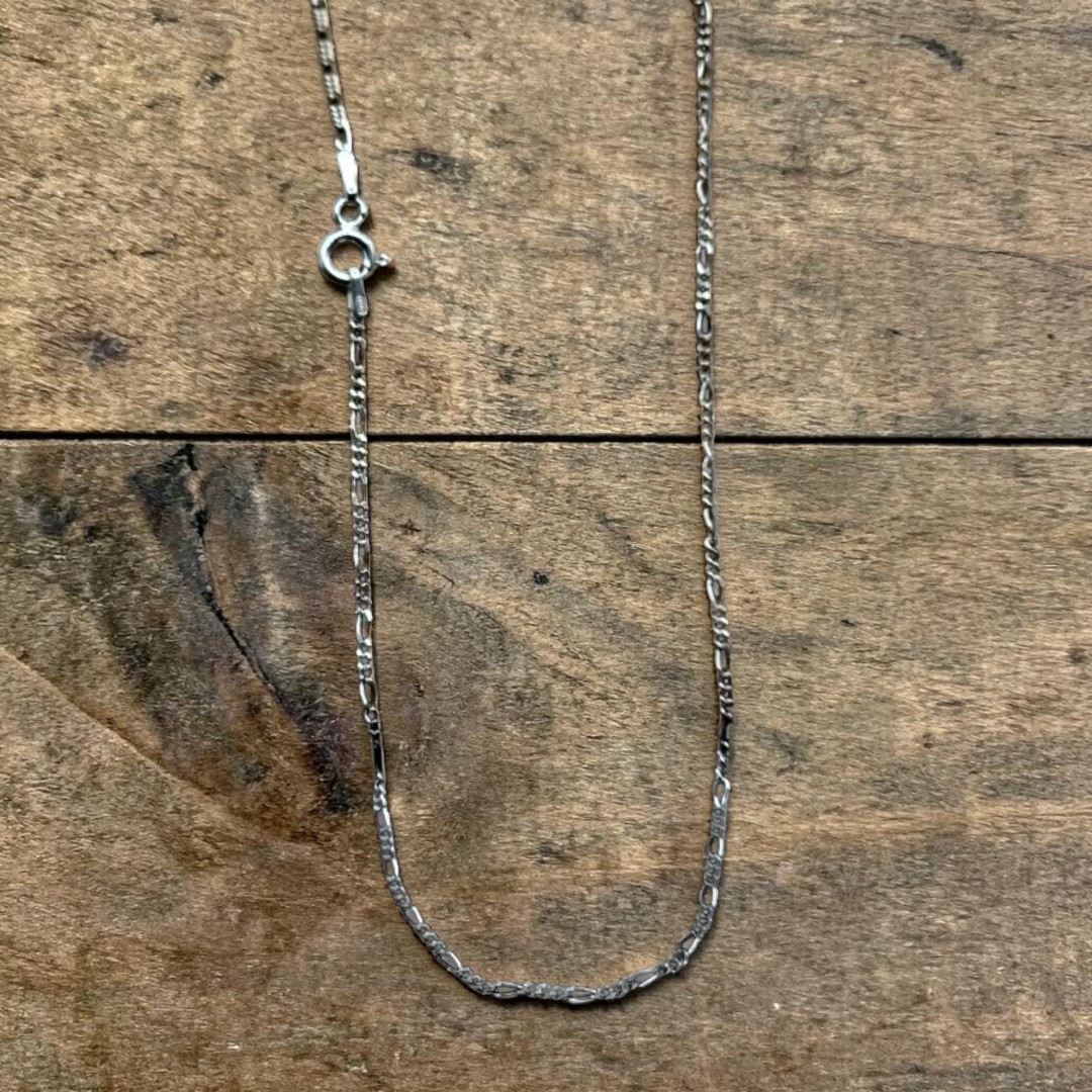 1 mm italian 925 Silver Figaro Chain