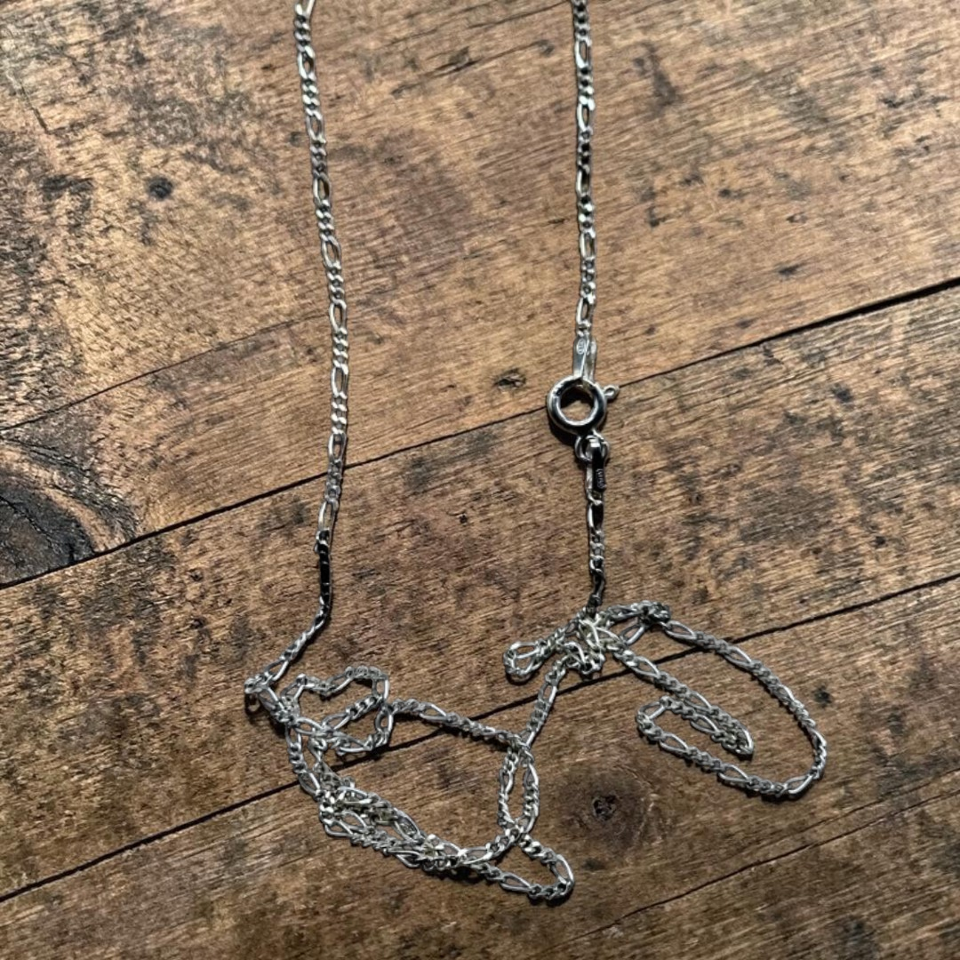 1 mm italian 925 Silver Figaro Chain