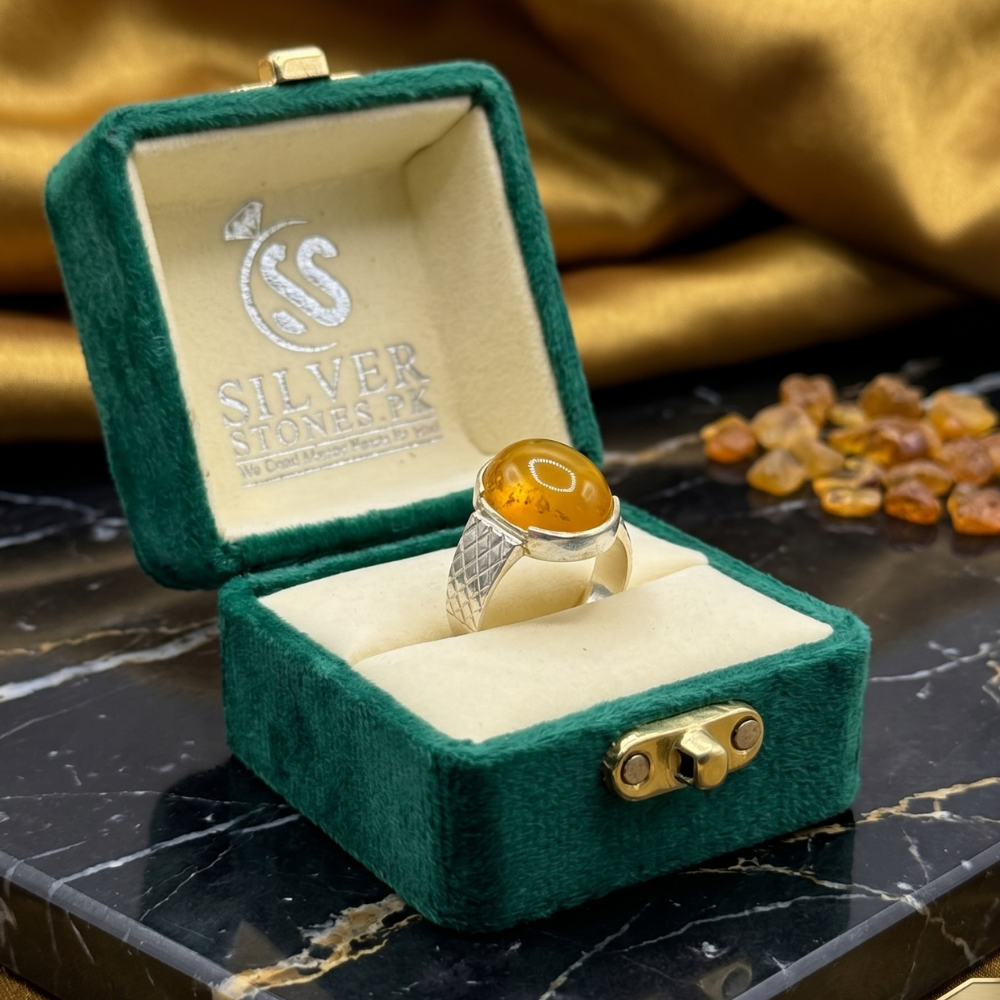 Real Aqeeq Turkish Silver (Chandi) Ring For Men’s