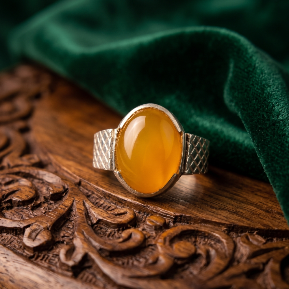 Real Aqeeq Turkish Silver (Chandi) Ring For Men’s
