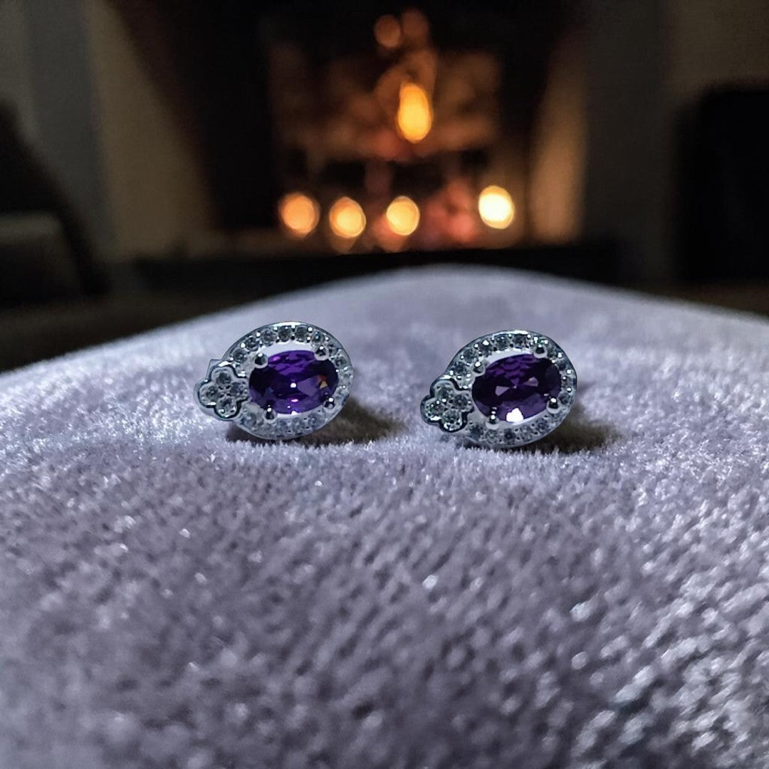 Italian 925 Sterling Silver Ear Studs