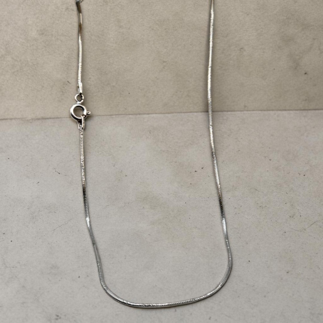 1 mm italian 925 Silver Snake Chain for Girls
