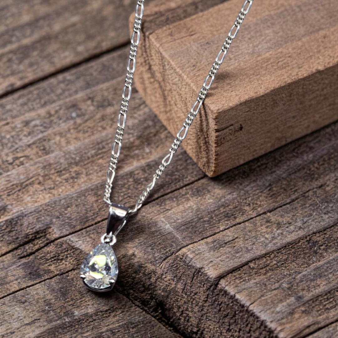Italian Silver 925 Diamond style Pendant