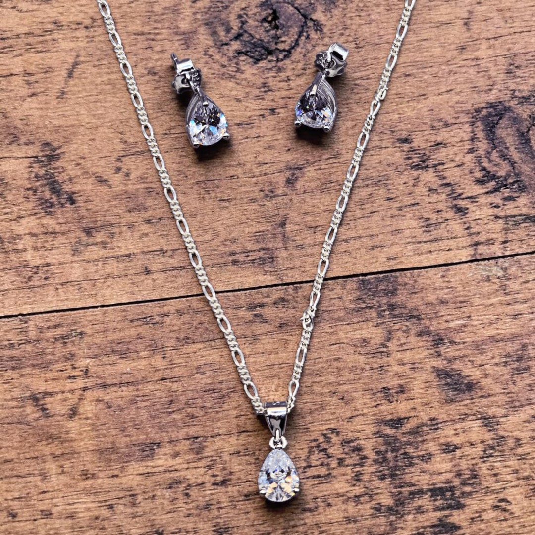 Italian Silver 925 Diamond style Pendant