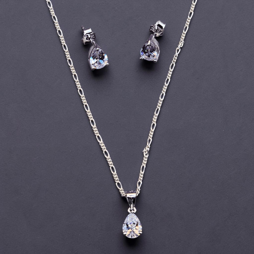Italian Silver 925 Diamond style Pendant