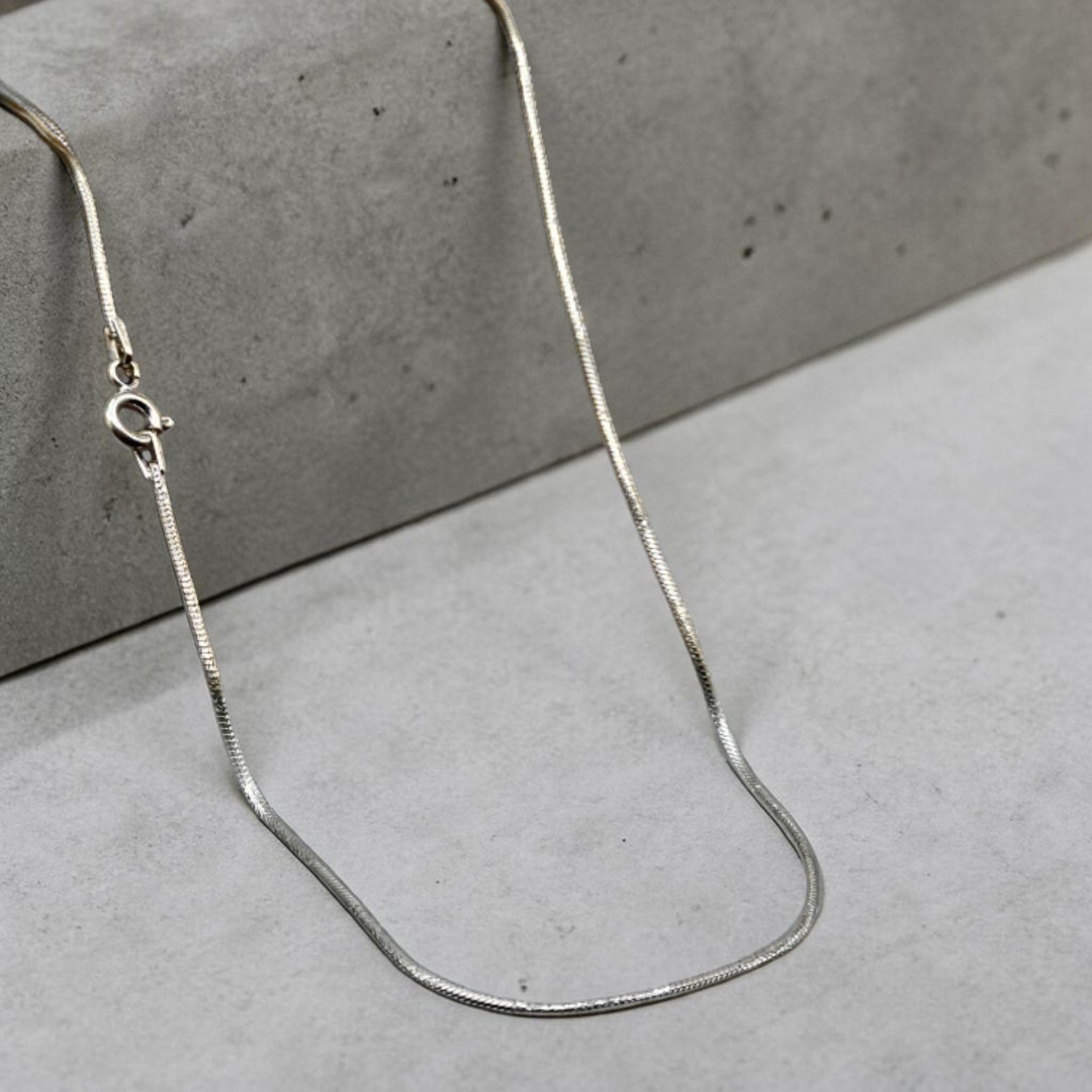 1 mm italian 925 Silver Snake Chain for Girls