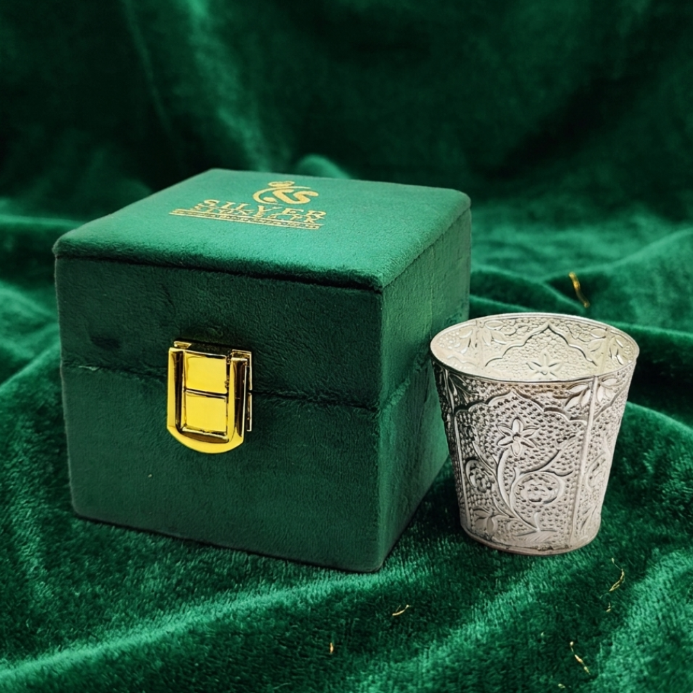 Beautiful Silver (Chandi) Glass for Baby