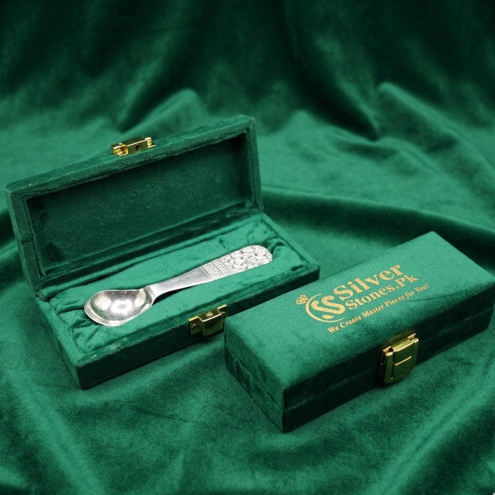 Beautiful Silver (Chandi) Small Spoon