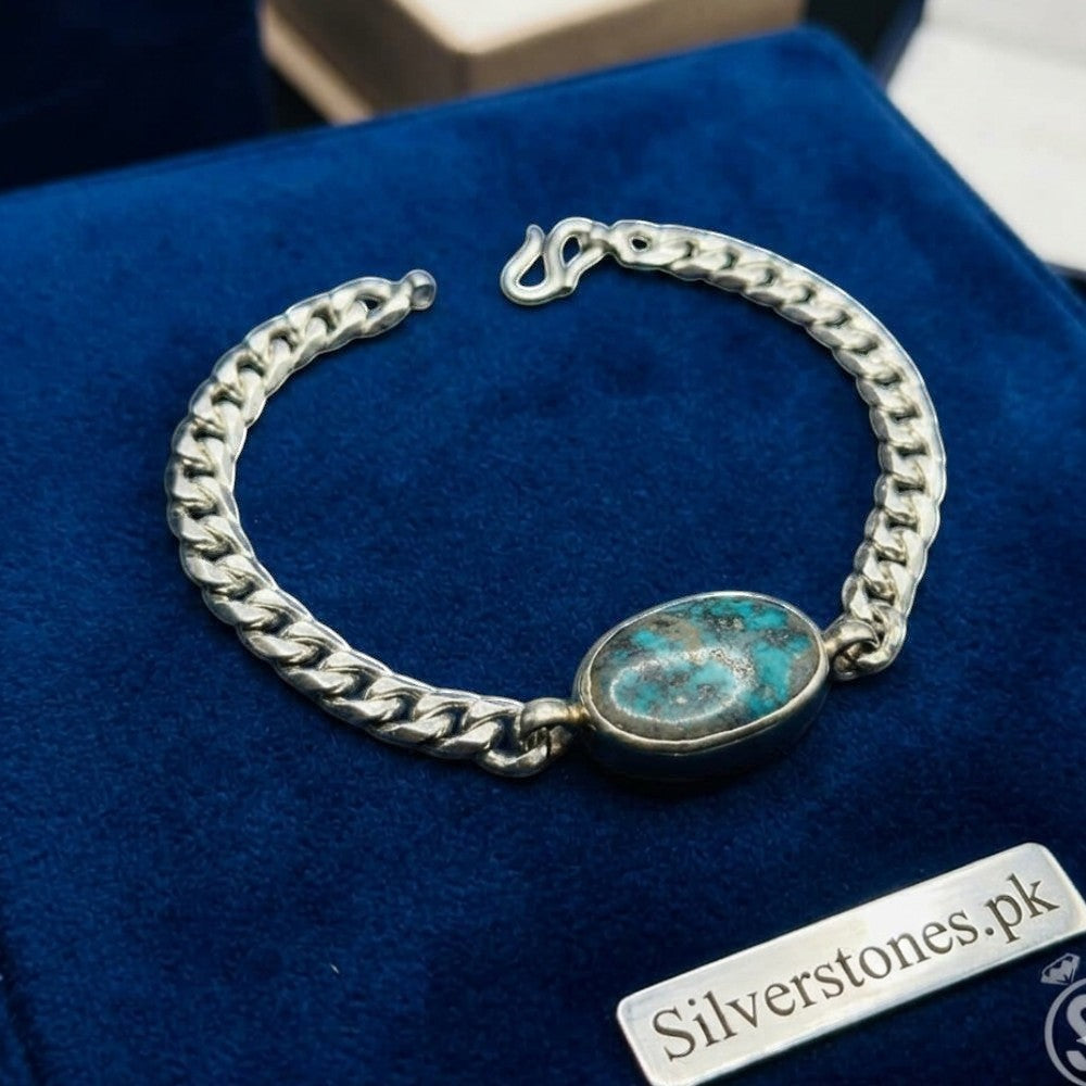 Real Shajri Feroza Chandi Bracelet