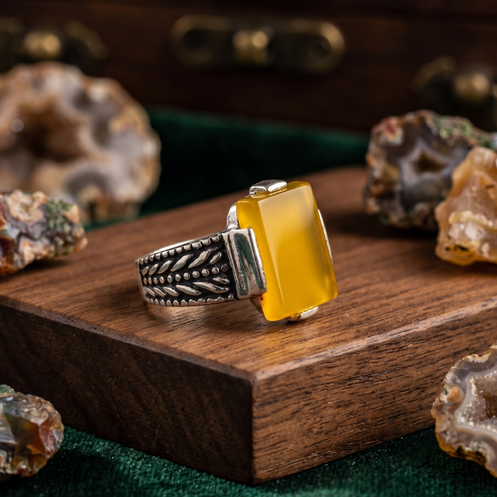 Real Aqeeq Turkish Silver (Chandi) Ring For Men’s