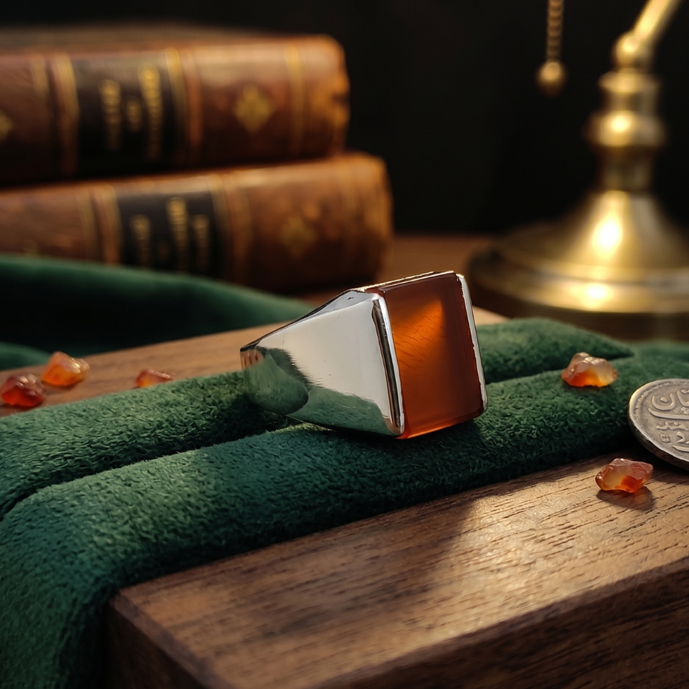 Real Aqeeq Turkish Silver (Chandi) Ring For Men’s