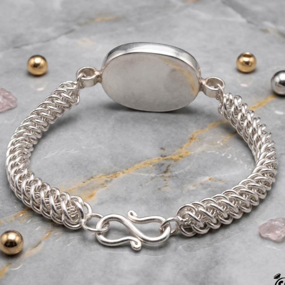 Real Dur e najaf Stone Silver Bracelet