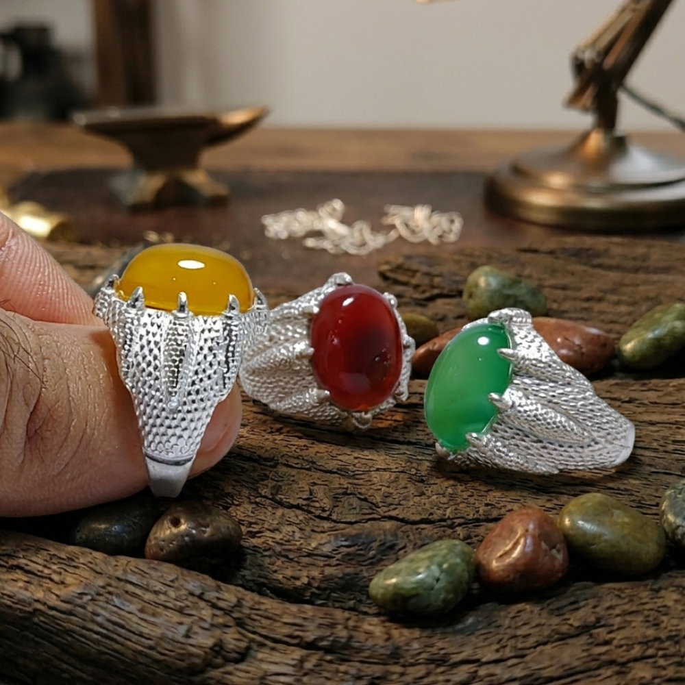 Real Aqeeq Turkish Silver (Chandi) Ring For Men’s