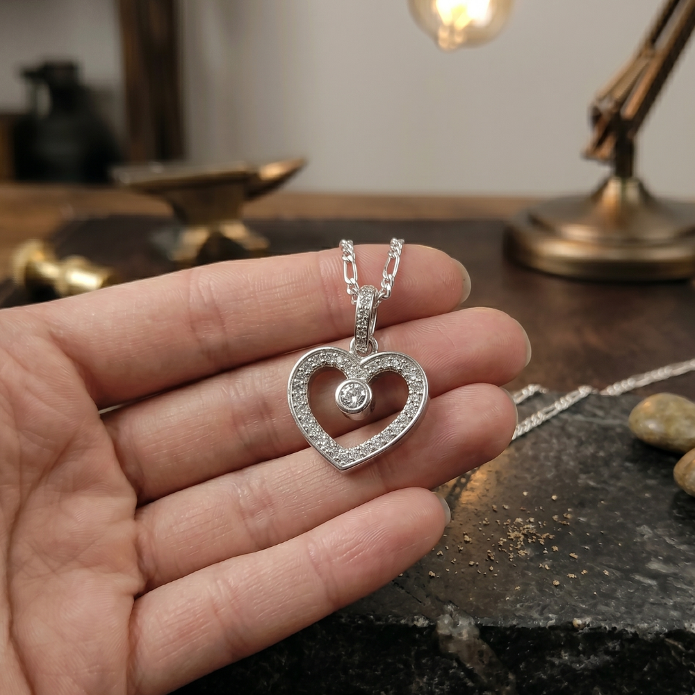 Sterling Silver Pendant Set from Italy