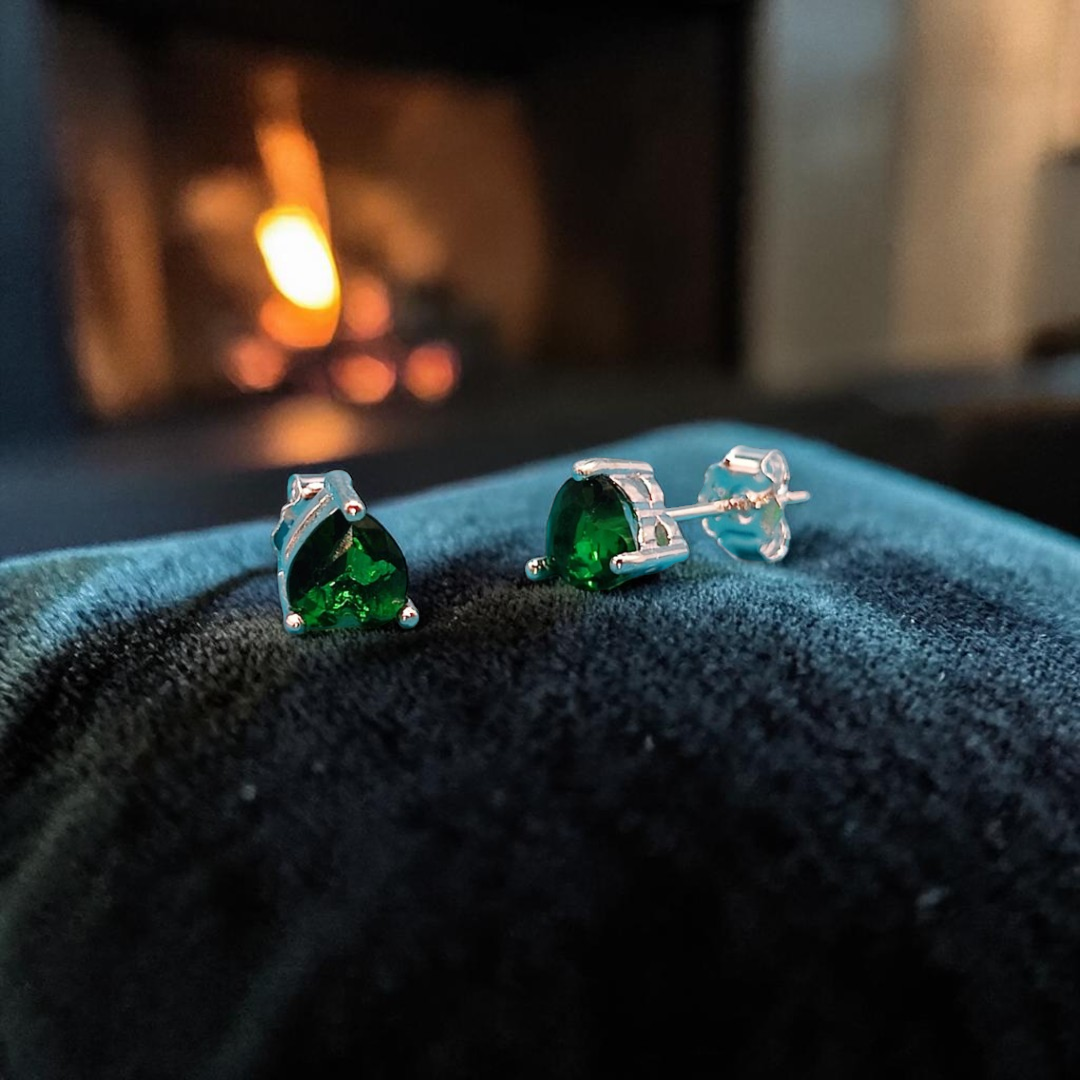 Italian 925 Sterling Silver Ear Pins
