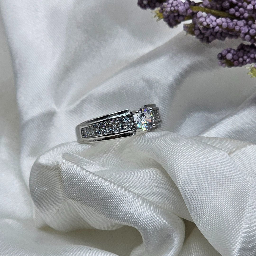 Adjustable 925 Silver Ring for Girls – Italian Rhodium Polish