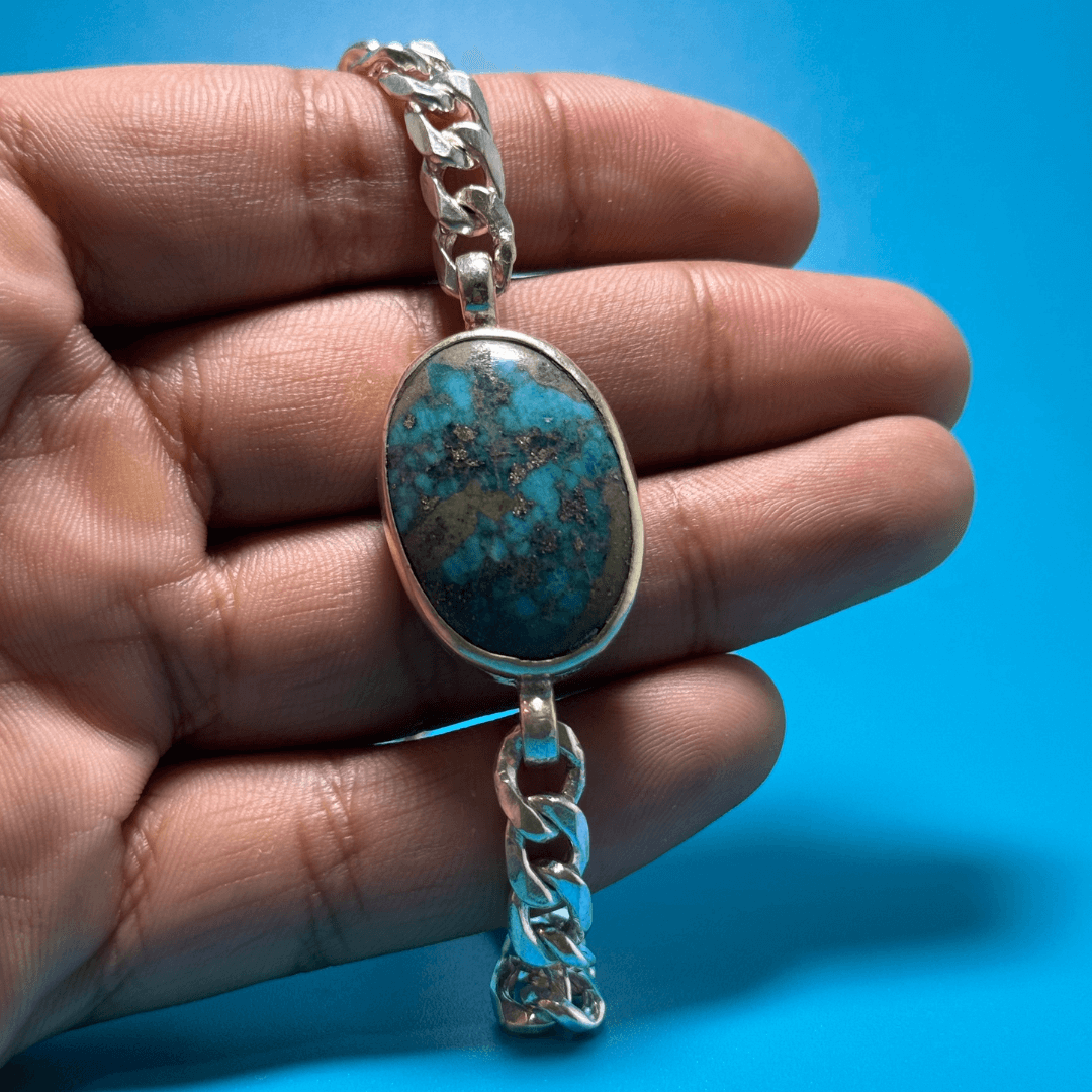 Real Shajri Feroza Chandi Bracelet