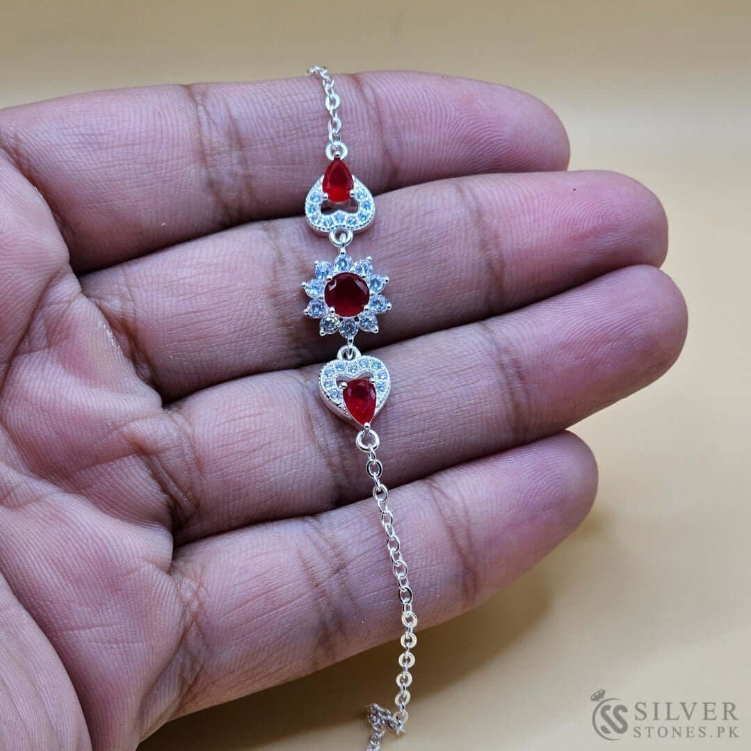 Beautiful Italian Silver Bracelet for Women Delivery Pakistan
