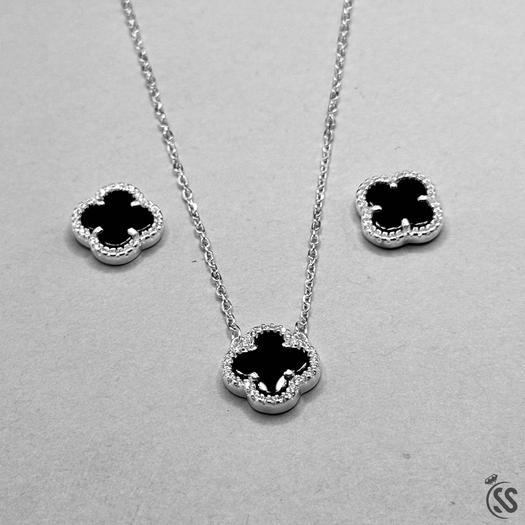 Italian Silver 925 Pendant Set with Bracelet