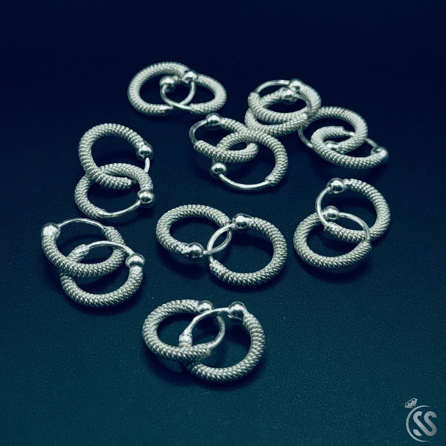 Silver (Chandi) Beautiful Earrings - SilverStones.Pk