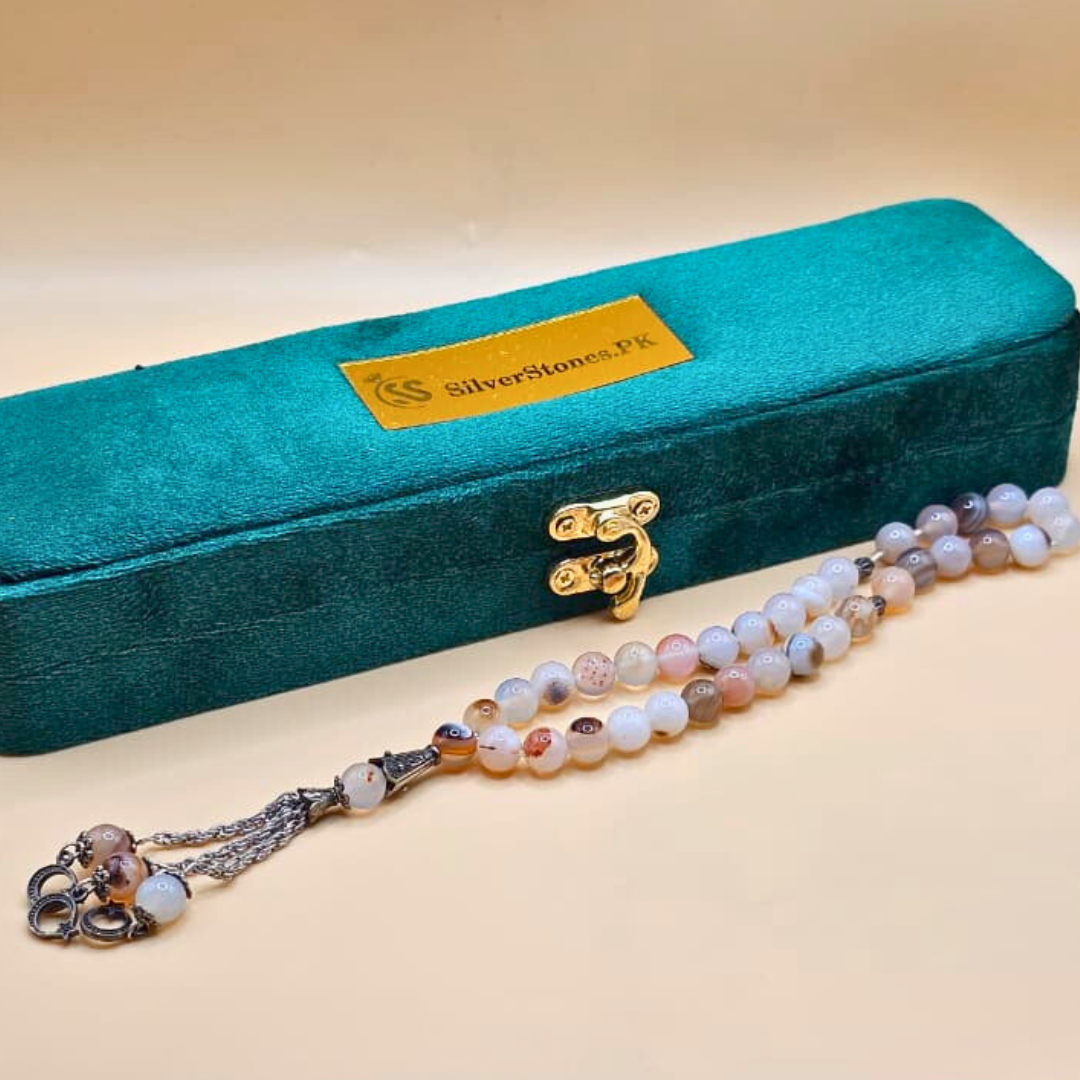 Real Shajri Aqeeq Stones Tasbeeh - Best Quality