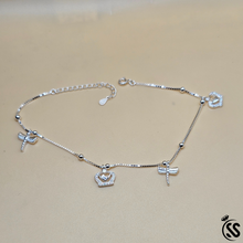 Italian 925 Sterling Silver Ladies Anklets