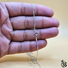 1 mm italian 925 Silver Figaro Chain