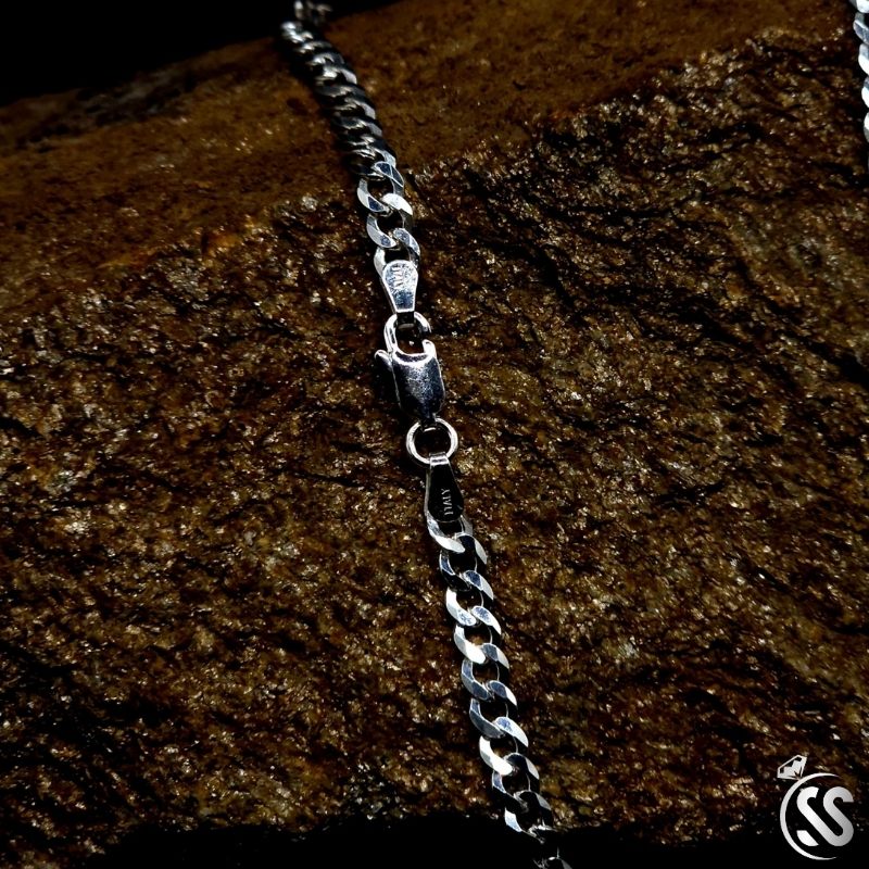 925 Italian Sterling Silver Cuban Chain for Gents