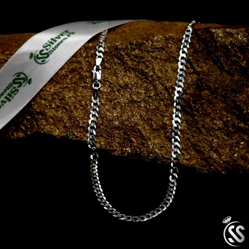 925 Italian Sterling Silver Cuban Chain for Gents