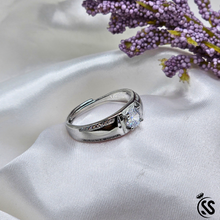 925 Italian Sterling Silver Gents Ring – Rhodium Coated