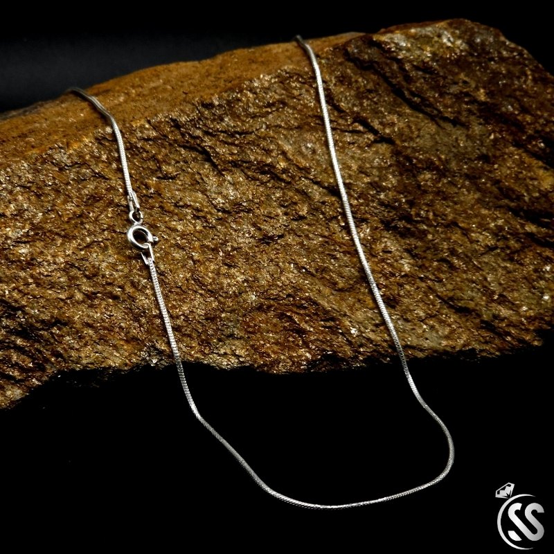 1 mm italian 925 Silver Snake Chain for Girls