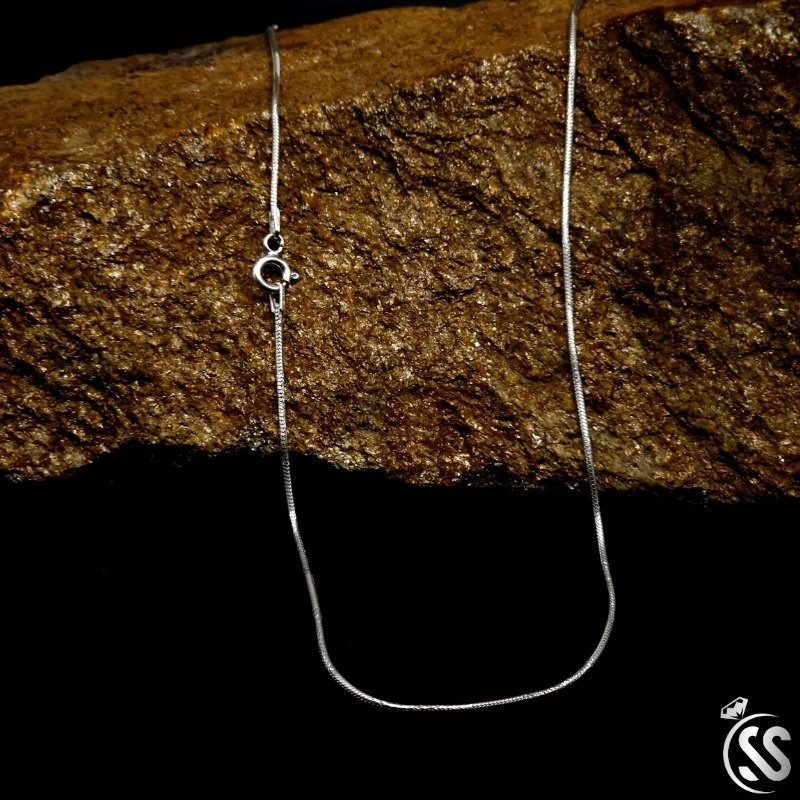 1 mm italian 925 Silver Snake Chain for Girls
