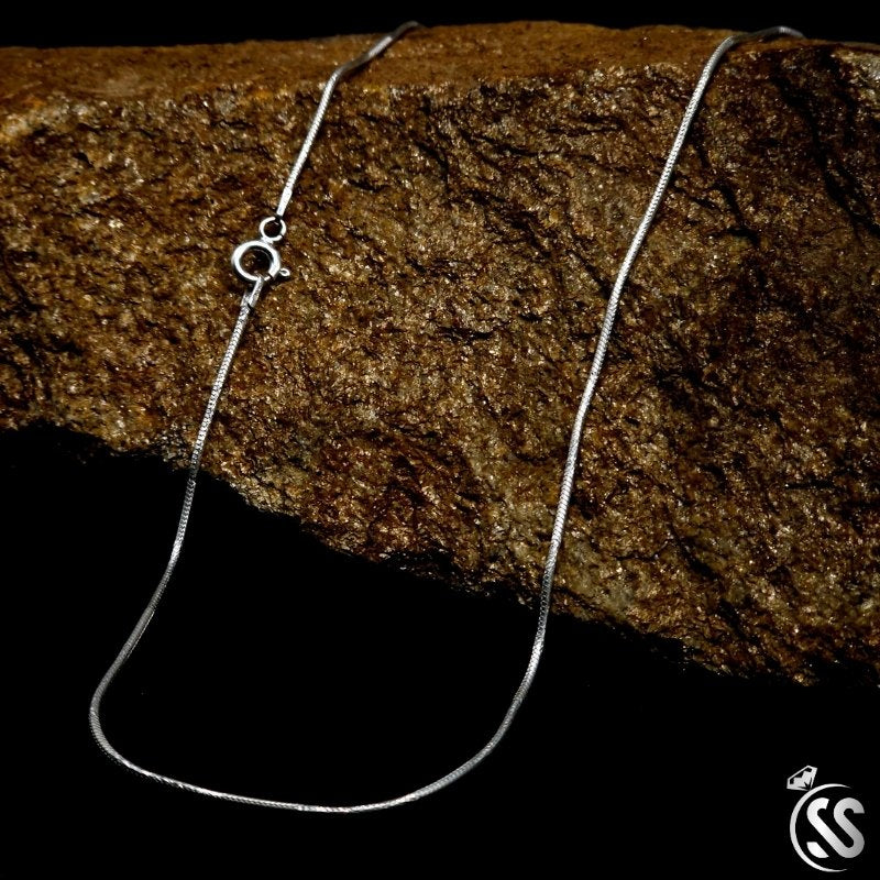 1 mm italian 925 Silver Snake Chain for Girls