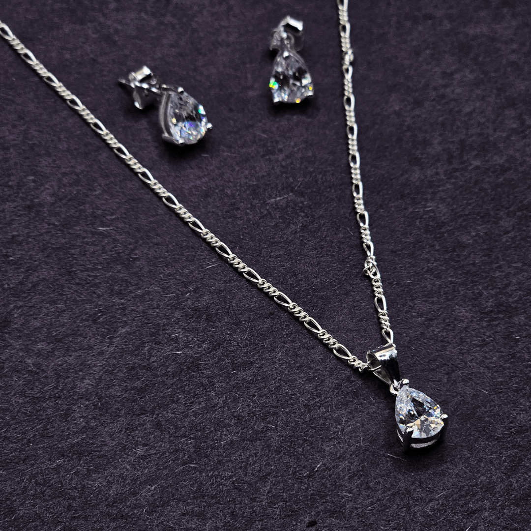 Italian Silver 925 Diamond style Pendant